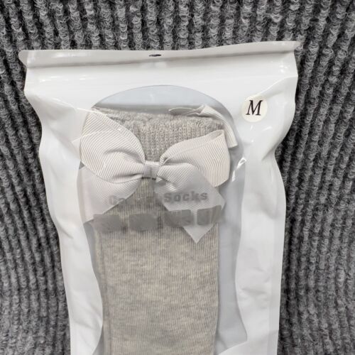Girls Four Pack Multicolor Cotton Socks Bows Lace Size Medium/XL NEW In package - Picture 6 of 9