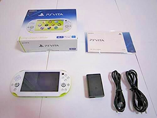 Konsola PlayStation PS Vita Wi-Fi limonkowa zielona / biała PCH-2000ZA13 z Japonii - Zdjęcie 1 z 5