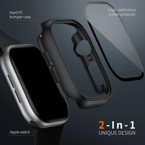 Case for Apple Watch Series 11 10 46/42mm Protective Cover Glass ScreenProtector - Picture 17 of 27