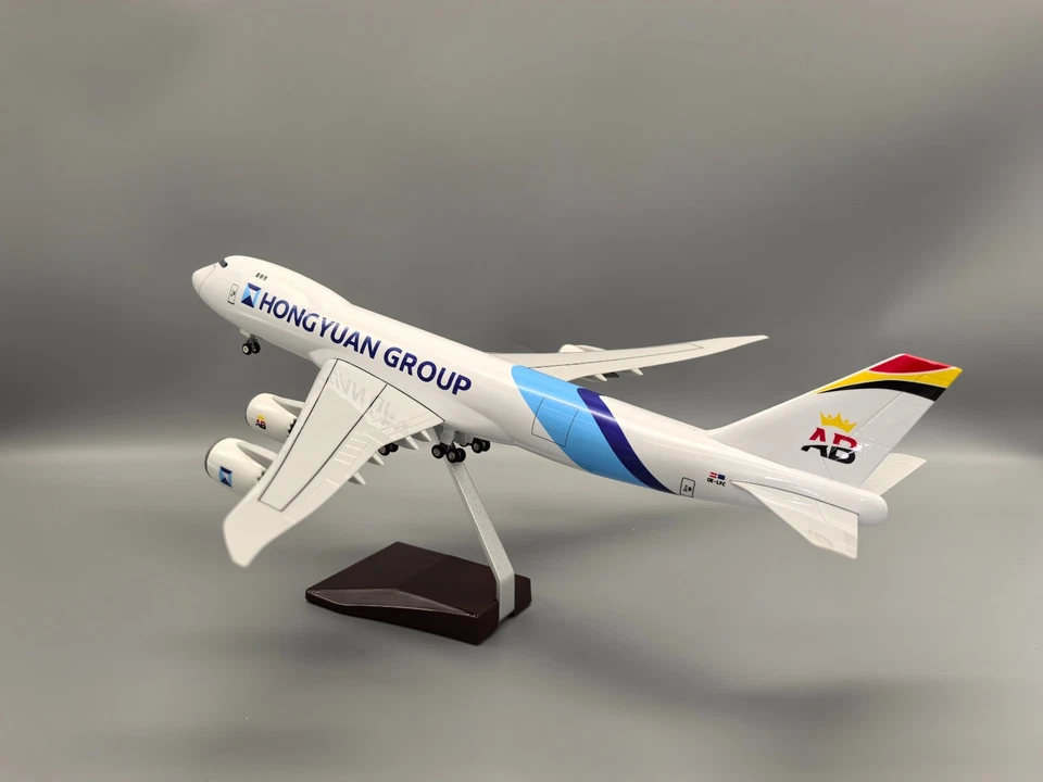 Avión de Carga Belga 1/140 Modelo 747-8F Sin Luces Juguete Regalo No Ligero Foto 2 de 4