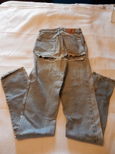 Farrah Fawcett Personal - Vintage Edwin Tokyo Ripped Jeans 27 x 34 - Bild 4 von 8