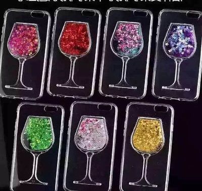 ^ FUN CASE Glas Cover Hülle Case Flüssig Glitzer Apple iPhone 5 5S 5G 5SE