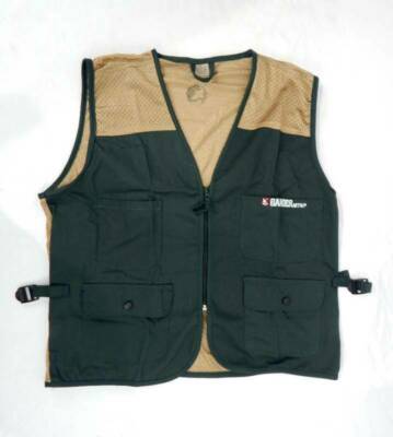 Gander Mountain - Fishing Hunting Outdoor Vest - Green and Tan - Size Medium