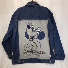 KNO-BETTA SAVVY Mens Denim Jean Trucker Jacket Coat MEDIUM Hip-Hop Urban