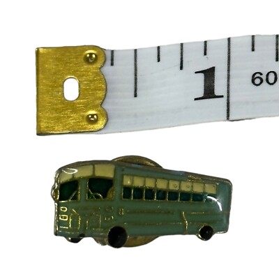 Épingle De Cravate Vintage émaillée En Forme De Bus - Broche Collection (Occasion)