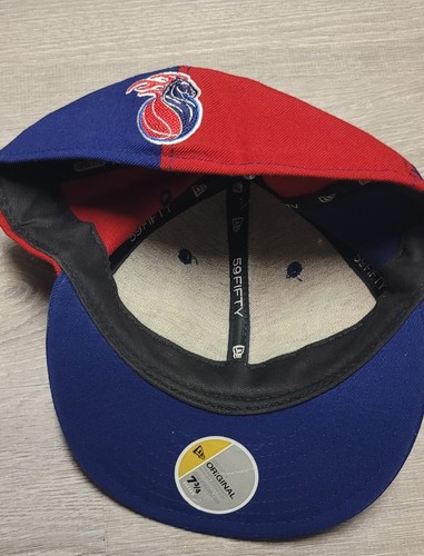 Detroit Pistons 59Fifty New Era NBA Blue Red Fitted 7¾ - Picture 5 of 8