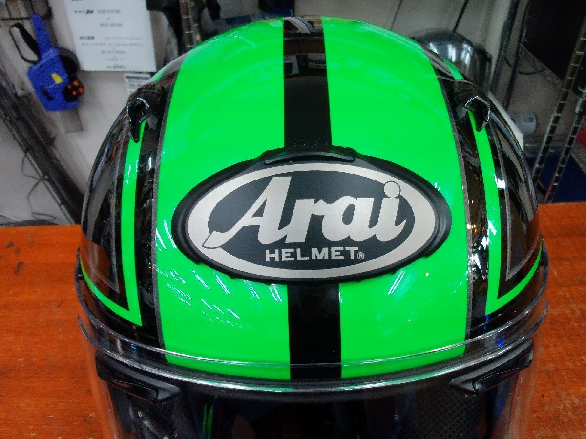 ARAI ASTRO GX SPINE Green L Size 59-60cm Full Face Motorcycle 