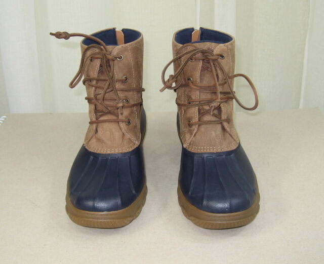 NEW Sperry Saltwater Wedge Tide Lace-up Leather Waterproof Boot Size 11 ...