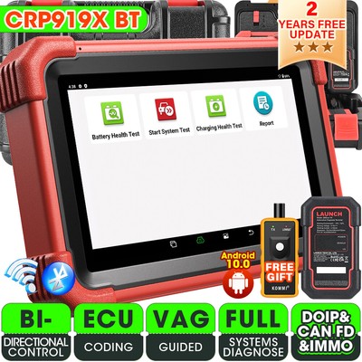 2023 LAUNCH X431 CRP919X BT PRO Bidirectional Car Diagnostic Scanner Key Coding