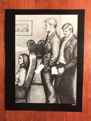 Art Page/Print TOM of FINLAND Book Retrospective #1 1988