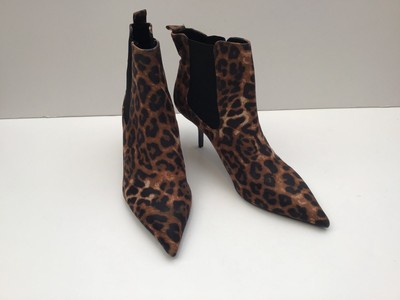 kitten heel leopard boots