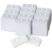 100 pcs Dental Lab Mixing Wells Palette Bonding Composite Adhesive 2 Wells Tray