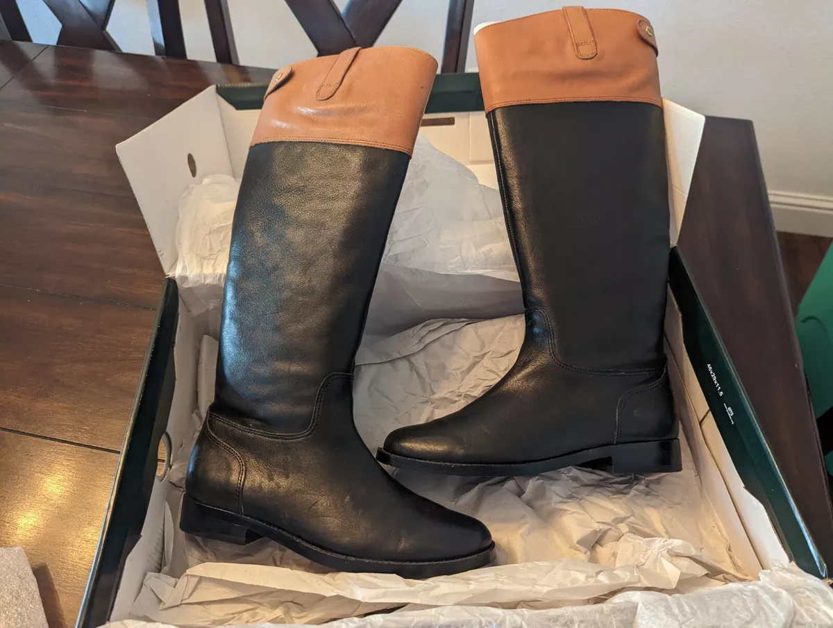 Two tone tall best sale boots