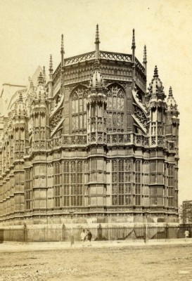 Vereinigtes Königreich Westminster Abbey Henry VII Chapel Old CDV Photo York 1865