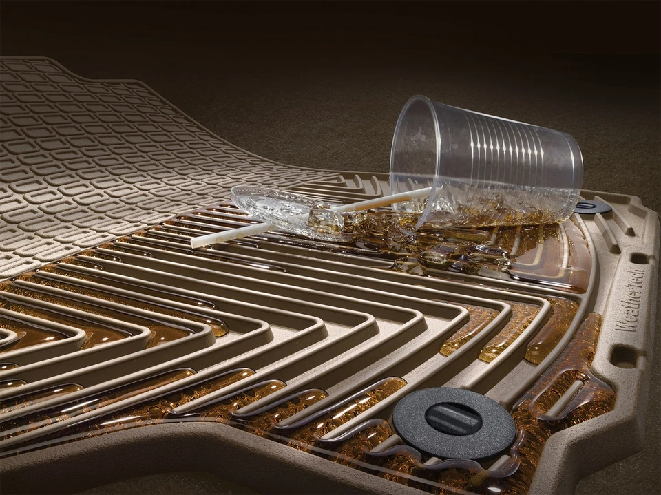 WeatherTech All-Weather Floor Mats for 1997-2014 Ford Econoline E-Series, Black - Image 2 of 4