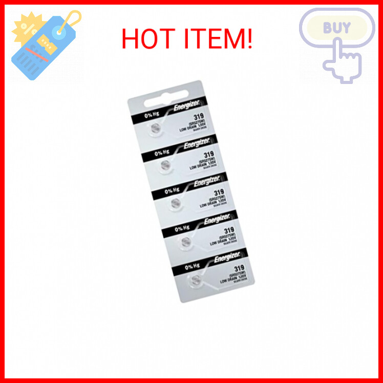 Energizer SR527SW Silver Oxide Watch Battery 319 Pack with Tear Strip-image