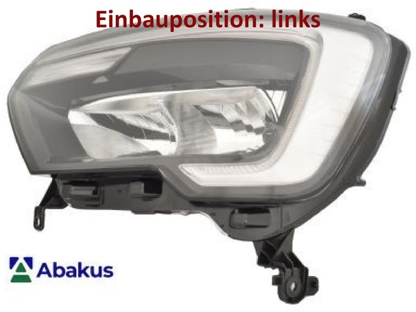 Abakus 551-11BCL-LDEM2 Hauptscheinwerfer Links Scheinwerfer FüR Renault-image