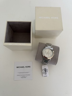 Michael Kors Runway Glitz Crystals 45mm Silver Pave Steel  display picture 3