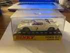 Dinky 215 Ford GT Race Car In Original Box Vintage Original Model England 1965
