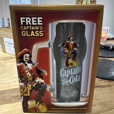 Captain Morgan’s Spiced Rum & Cola 1/2 Pint Glass New In Box. Collectors