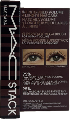 M·A·C Cosmetics Stack Superstack Mega Brush Mascara Chestnut Stack 0.41 floz New