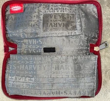 Harveys The Original Seatbelt Bag Zip Around Wallet Clutch Mini Collection Red