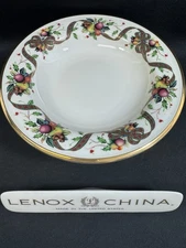 Lenox Holiday TARTAN~Gold Rim~(1)~9 1/8" Pasta Soup Bowl ~1st Quality~New W/ Tag