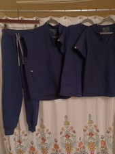 FIGS SCRUB Lot Navy Blue 1 Joggers, 1 Rafaela Top, 2 Casma Tops All Size Medium