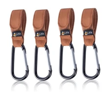 LilFe Multi-Purpose Convenient Baby Stroller Hooks with Durable and Stylish Clip