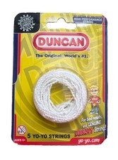 GENUINE DUNCAN WHITE YO-YO YOYO STRINGS 5-PACK BRAND NEW