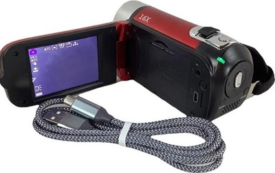 HD 1080P Digital Video Camcorder 16X Zoom DVC Handheld Camera Flip Screen Red