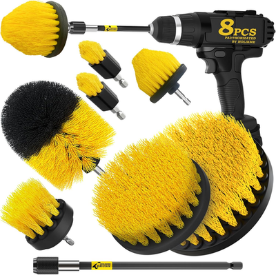 #ad 8 Piece Drill Brush Attachments Set Power Scrubber with Extend Long Attachment， $19.99
