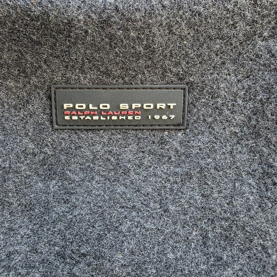 Cartera Polo Ralph Lauren Y2K Años 90 Vintage Lana Gris Bandolera Ropa de Calle Foto 3 de 4