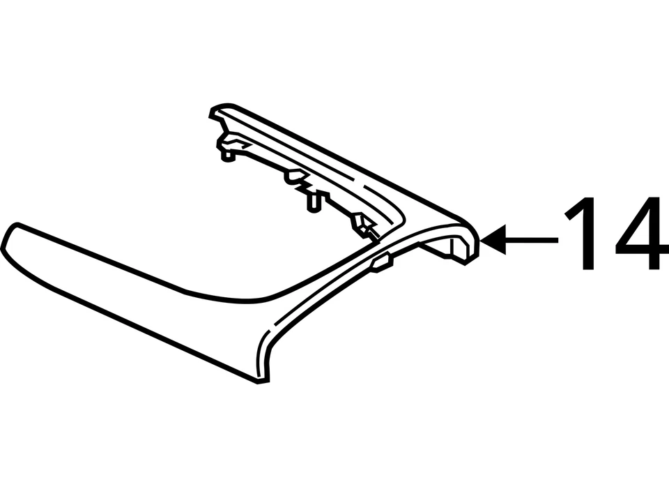 BMW Alpina B7 G12 750 2016-2022 moldura consola central cuero 51169352289 OEM Foto 4 de 4