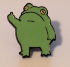 Frowning Frog Lapel Pin