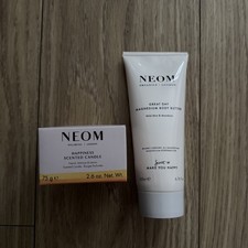 Neom Organics Magnesium Body Butter Wild Mint Mandarin, 200ml+ Candle 75g