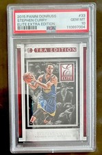 Panini 2015 Donruss Elite Extra Edition Stephen Curry #33 PSA 10 Warriors