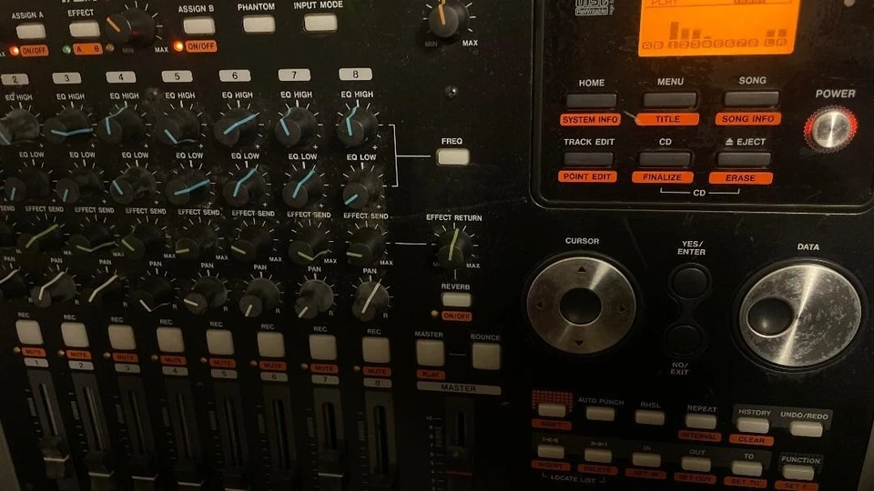 Tascam DP-02 Digital Portastudio Multitrack Recorder Black AC adapter Music Pro - Image 3 of 4