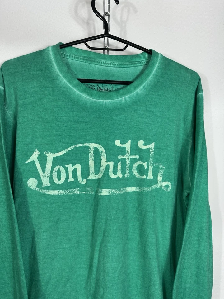 Men’s Long sleeve Von Dutch Green - Image 2 of 4