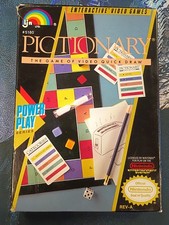 Pictionary (Nintendo System, 1990) NES Authentic CIB Complete w/ Manual