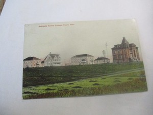 1909 Nebraska Normal College Wayne Nebr. postcard