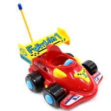 4" Cartoon RC Formula Race Car Remote Control Toy For Toddlers Red