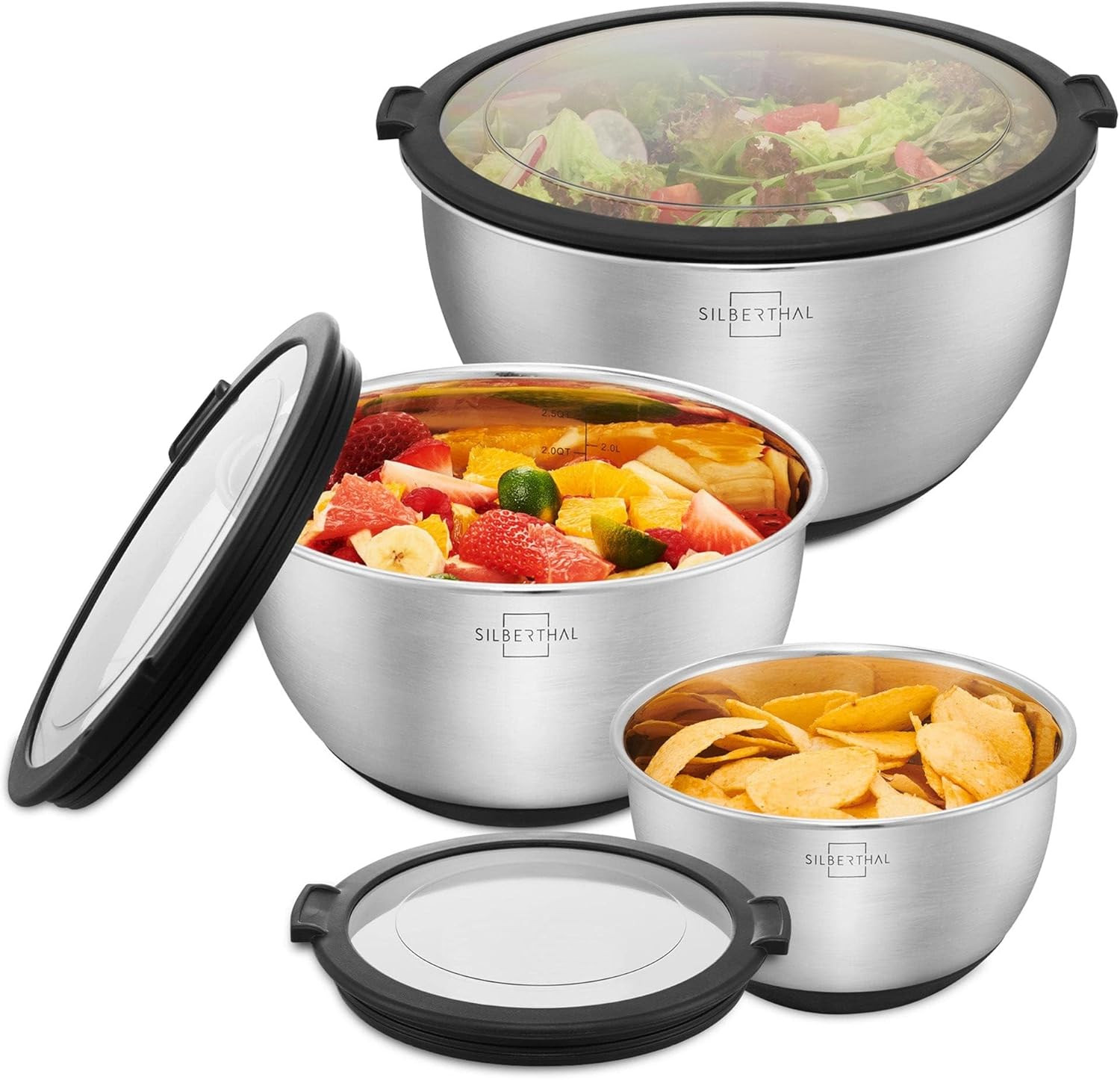 Set Di 10 Ciotole In Acciaio Inox 304 A Doppia Parete 12cm | Isolate Per Zuppa, Gelato E Snack - 2