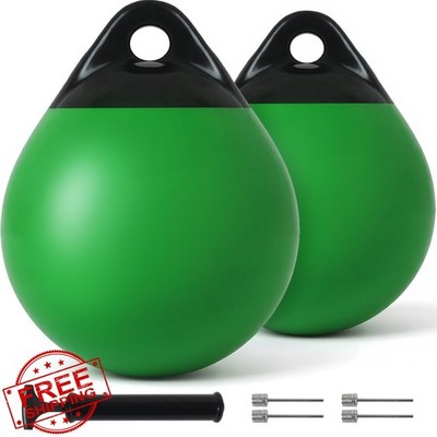 SHENGHUOH 10inch Mooring Buoy 2 Pack Green