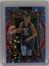 Angel McCoughtry 2025 Panini WNBA Select Light Blue Disco Prizm Concourse /125