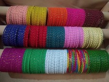 Bollywood Dotted Non Precious Metal Bangles 24 Metal Bangles