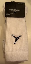 Nike Air Jordan Everyday Max Crew Dri-Fit Socks 3 Pairs W 10-13 Men 8-12 - New