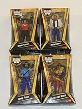 Lot of 4 WWE Elite Legends Series 27 Undertaker Billy Gunn Terry Funk Great Muta