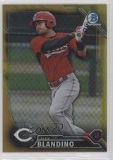 2016 Bowman Chrome Prospects Gold Refractor 28/50 Alex Blandino #BCP119 9h0