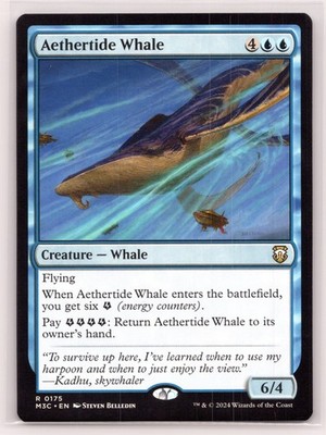 MTG NM Aethertide Whale 175 R Commander: Modern Horizons 3